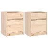 Noční stolky 2 ks 40 x 31 x 50 cm masivní borové dřevo 808124