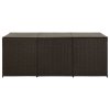 Zahradní úložný box polyratan 180 x 90 x 70 cm hnědý 46478