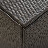 Zahradní úložný box polyratan 180 x 90 x 70 cm hnědý 46478