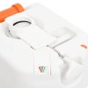 Integrovaná kempingová toaleta bílá 24+17 l HDPE a ocel 154409