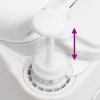 Integrovaná kempingová toaleta bílá 24+17 l HDPE a ocel 154409