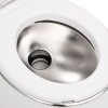 Integrovaná kempingová toaleta bílá 24+17 l HDPE a ocel 154409