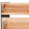 Zahradní lavice 120 cm dřevo a železo 41014