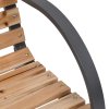 Zahradní lavice 120 cm dřevo a železo 41014
