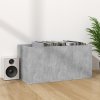 Úložný box na LP desky betonově šedý 71 x 34 x 36 cm kompozit 800121