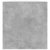 Úložný box na LP desky betonově šedý 71 x 34 x 36 cm kompozit 800121
