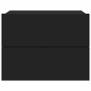 Noční stolek černý 40 x 30 x 30 cm kompozitní dřevo 801055