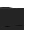 Noční stolek černý 40 x 30 x 30 cm kompozitní dřevo 801055