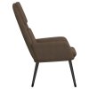 Relaxační židle taupe textil 341321