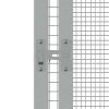 Ptačí klec šedá 213,5x217,5x211,5 cm pozinkovaná ocel 171552