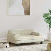 Pelíšek pro psy krémový 70 x 45 x 30 cm samet 171888