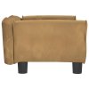 Pelíšek pro psy hnědý 70 x 45 x 30 cm samet 171829
