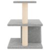 Škrabadlo pro kočky se sisalovými sloupky světle šedé 48 cm 171787