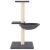 Škrabadlo pro kočky se sisalovými sloupky tmavě šedé 72 cm 171770