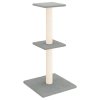 Škrabadlo pro kočky se sisalovými sloupky světle šedé 73 cm 172035