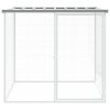 Klec pro kuřata se střechou světle šedá 103 x 98 x 90 cm ocel 172338