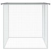 Klec pro kuřata se střechou světle šedá 103 x 98 x 90 cm ocel 172338