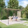 Stříška taupe 4 x 3 m 180 g/m² textil a ocel 362396