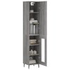 Skříň highboard šedá sonoma 34,5 x 34 x 180 cm kompozitní dřevo 3199063