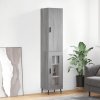 Skříň highboard šedá sonoma 34,5 x 34 x 180 cm kompozitní dřevo 3199063
