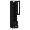Skříň highboard černá 34,5 x 34 x 180 cm kompozitní dřevo 3199274