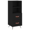 Skříň highboard černá 34,5 x 34 x 180 cm kompozitní dřevo 3199274