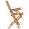 Zahradní židle se světle modrými poduškami 4 ks masivní teak 3065636