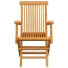 Zahradní židle s královsky modrými poduškami 8 ks masivní teak 3072899