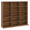 Skříňka na CD hnědý dub 100 x 23 x 89,5 cm kompozitní dřevo 815485
