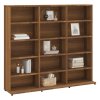 Skříňka na CD hnědý dub 100 x 23 x 89,5 cm kompozitní dřevo 815485