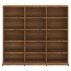 Skříňka na CD hnědý dub 100 x 23 x 89,5 cm kompozitní dřevo 815485