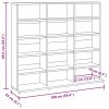 Skříňka na CD hnědý dub 100 x 23 x 89,5 cm kompozitní dřevo 815485