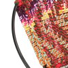 Kruhové křeslo vícebarevné chindi textil 286609