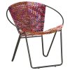 Kruhové křeslo vícebarevné chindi textil 286609
