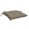 Podušky na židli 6 ks taupe 50 x 50 x 7 cm oxfordská látka 314922