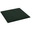 Nástěnné panely 12 ks tmavě zelené 30 x 30 cm samet 1,08 m² 343809