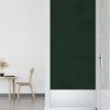 Nástěnné panely 12 ks tmavě zelené 30 x 30 cm samet 1,08 m² 343809
