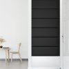 Nástěnné panely 12 ks černé 90 x 30 cm umělá kůže 3,24 m² 343911