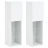 TV skříňky s LED osvětlením 2 ks bílé 30,5 x 30 x 102 cm 837016