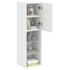 TV skříňky s LED osvětlením 2 ks bílé 30,5 x 30 x 102 cm 837016