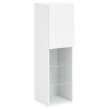 TV skříňky s LED osvětlením 2 ks bílé 30,5 x 30 x 102 cm 837016