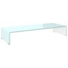 TV stolek / podstavec na monitor sklo zelený 80 x 30 x 13 cm 244145