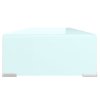 TV stolek / podstavec na monitor sklo zelený 80 x 30 x 13 cm 244145