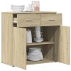 Příborník dub sonoma 79 x 38 x 80 cm kompozitní dřevo 840522
