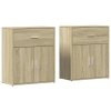 Příborníky 2 ks dub sonoma 60 x 31 x 70 cm kompozitní dřevo 3276548