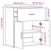 Příborníky 2 ks dub sonoma 60 x 31 x 70 cm kompozitní dřevo 3276548