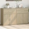Příborníky 2 ks dub sonoma 60 x 31 x 70 cm kompozitní dřevo 3276548