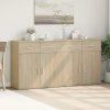 Příborníky 2 ks dub sonoma 79 x 38 x 80 cm kompozitní dřevo 3276618