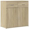 Příborníky 2 ks dub sonoma 79 x 38 x 80 cm kompozitní dřevo 3276618
