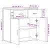 Příborníky 2 ks dub sonoma 79 x 38 x 80 cm kompozitní dřevo 3276618